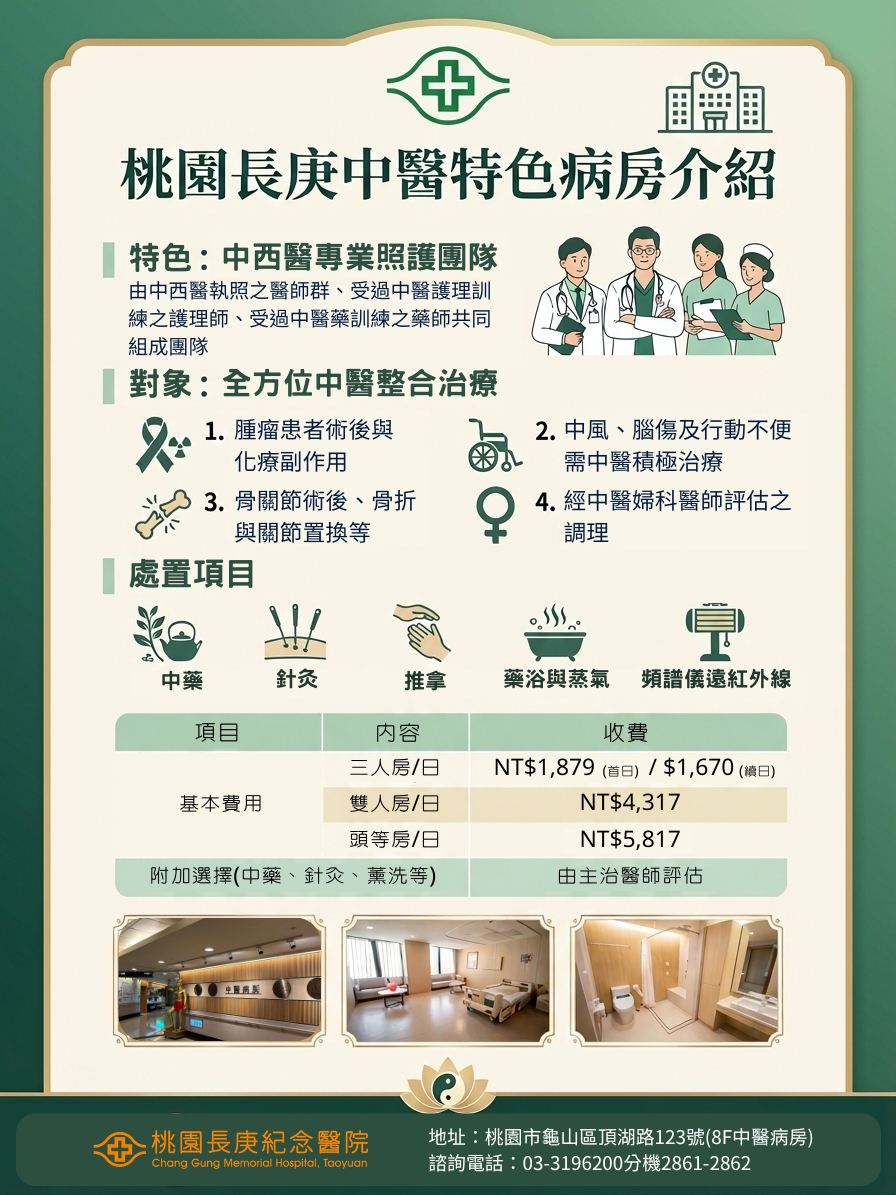 桃園長庚中醫病房
